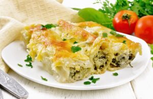cannelloni con radicchio e taleggio