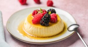 Creme caramel ai frutti di bosco
