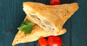 Sfogliatelle con patè di ricciola e mozzarella
