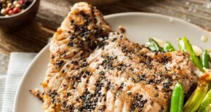 Costata di manzo con fagiolini all’aglio