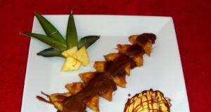 Ananas flambèes (in salsa mou)