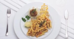 CAMPANELLE CON ANGUILLA CROCCANTE