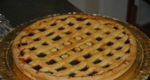 Crostata di pesche e albicocche