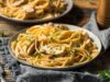 Tagliolini con pollo e porri