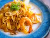 Tagliatelle con gamberetti e zucchine