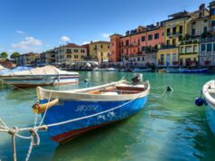 Dal Mincio al Garda: fiori di loto e veliero al tramonto 22 luglio