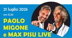 Arena di Castello-Paolo Migone e Max Pisu Live martedì 21.7 Castel San Pietro Terme